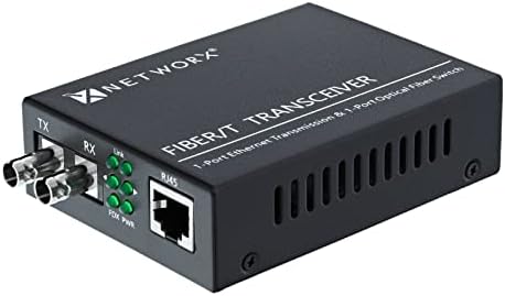 Оптичен Медиаконвертер Gigabit Ethernet UTP в 1000Base-LX - ST Однорежимный, ...