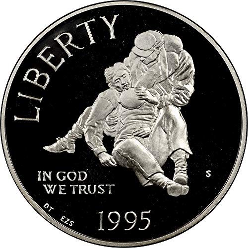 Незабравим Сребърен Долар Проба на Гражданската война в Монетния двор на САЩ 1995 - Изключителна монета - PR DCAM