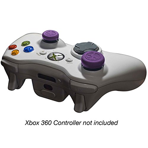 Покривала за аналогови стика Grip-iT за Xbox 360, Xbox One, PS3 и PS4, 4 опаковки (лилаво)