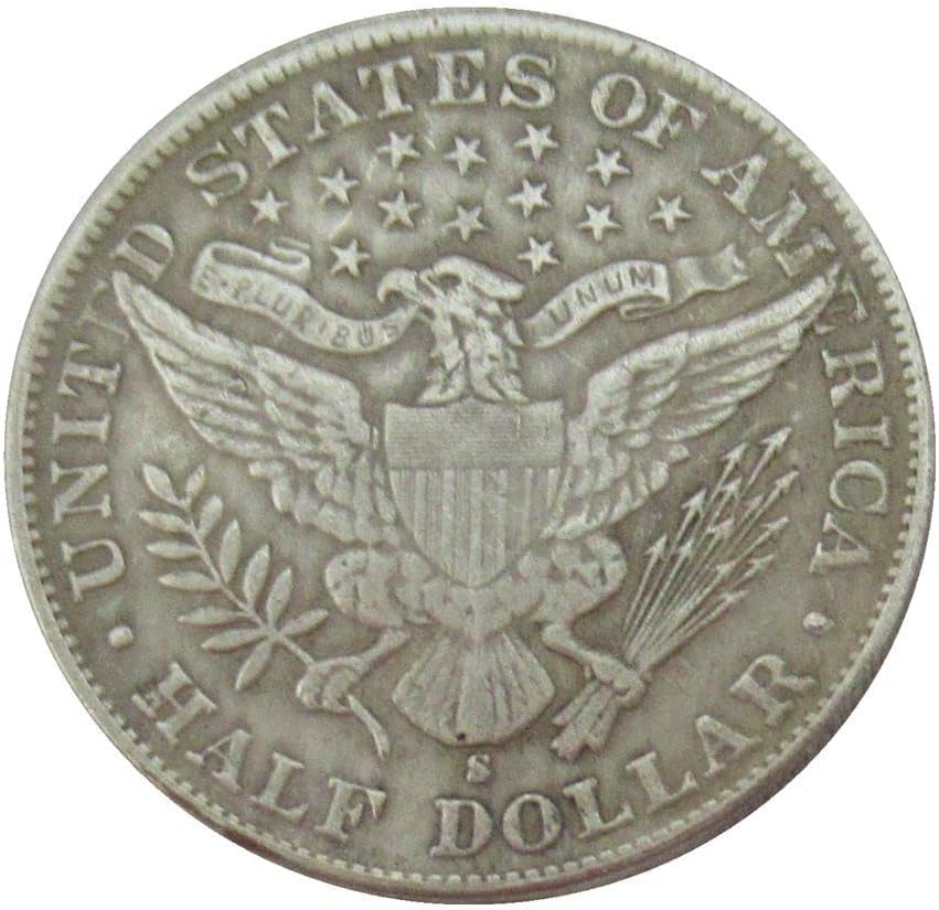 Полдоллара Фризьор Съединените Щати 1905 Г., сребърно покритие Точно Копие на Възпоменателни монети