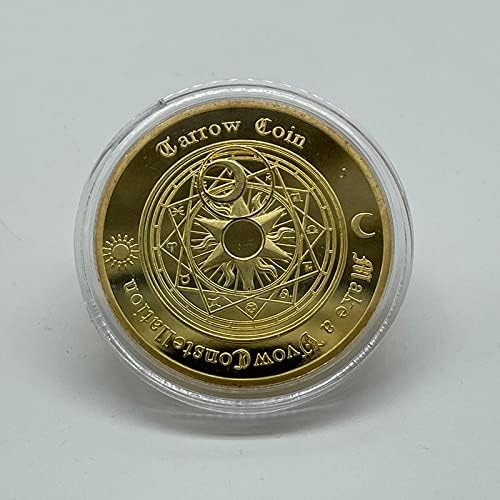 Европейска и Американска Монета на Таро с Пожелания, Златна Монета на Слънцето, на Лунна Светлина, Бог на Слънцето, Монети