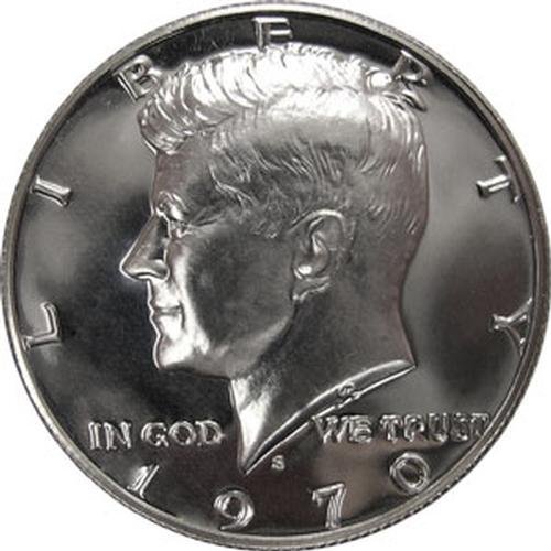 Монета на САЩ в Полдоллара Кенеди СРЕБРО Скъпоценния Камък на 1970 - Те Години
