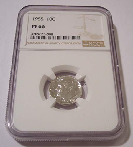 Монета с доказателство Рузвелт 1955 г. PF66 NGC