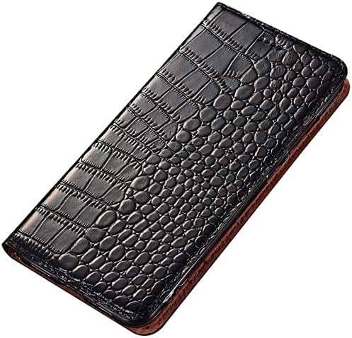Чанта-портфейл YAGELANG за Samsung Galaxy S23 Plus/S23 +, Класически чанта-за награда от естествена кожа с шарките на