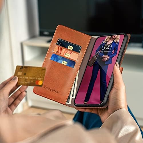 XcaseBar за Google Pixel 7 Чанта-портфейл с 【RFID заключване】 Титуляр за кредитни карти, Флип-за награда-Книга Калъф