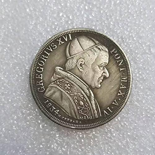 Професия Италианската Възпоменателна Монета 1834 Монета На Паметника Монета 1326 Монета Събиране На Монети Възпоменателна Монета