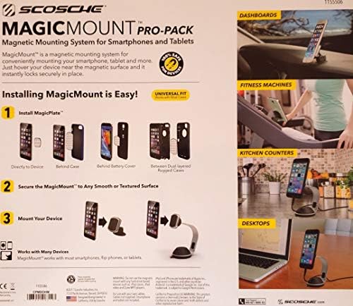 SCOSCHE MagicMount Pro-Универсална система за Магнитно закрепване за смартфони и таблети