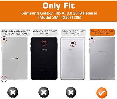 Калъф-за награда APOLL за Samsung Galaxy Tab A 2019 8,0 см SM-T290/T295, Ултра-Лек калъф-поставка от изкуствена кожа