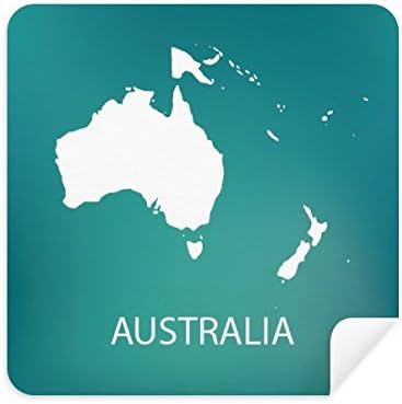 Австралия Океания Континент Скреч Карта, Кърпа За Очила Средство За Почистване На Екрана От Замшевой Плат 2 Опаковки