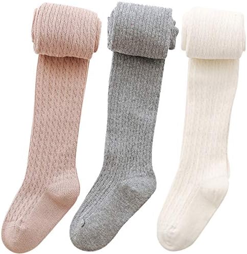 vanberfia/Чорапогащи за малки момичета, Гамаши, за плетене на Дантела, Чорапи, 3 опаковки, Чорапогащи За Бебета, Деца от 2 до 10 години