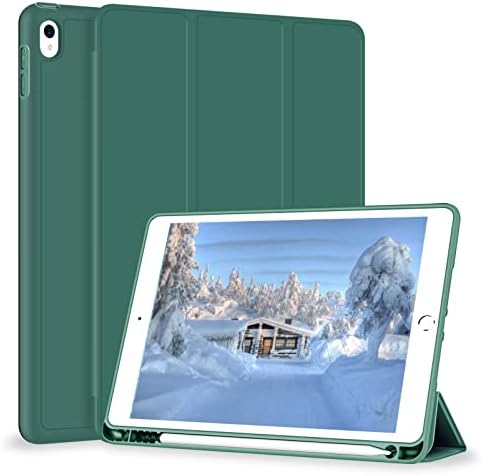 Калъф Divufus за iPad Air 3 / Pro с диагонал 10,5 см, Лек, Тънък калъф-поставка от мека TPU Trifold Smart Cover, калъф