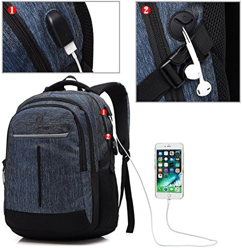 Пътна Чанта Scarleton с множество джобове, Водоустойчива Раница За лаптоп, Голям Училищна чанта Унисекс със слушалки