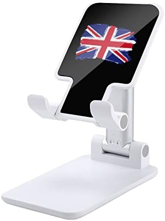 Знаме на Обединеното Кралство Сгъваема Поставка за Мобилен телефон С Регулируем Ъгъл на Наклона и Височината на Настолна