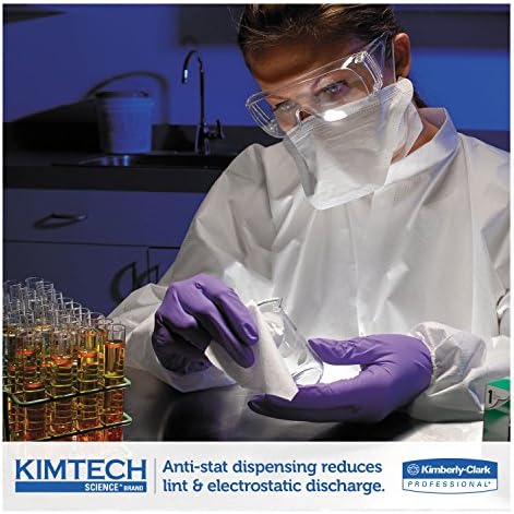 Чистачките на предното стъкло Kimtech 34120 KIMWIPES за деликатните работи, 1-пласт, 4 x 2/5 2/5 8, 280 бр./кор., 30
