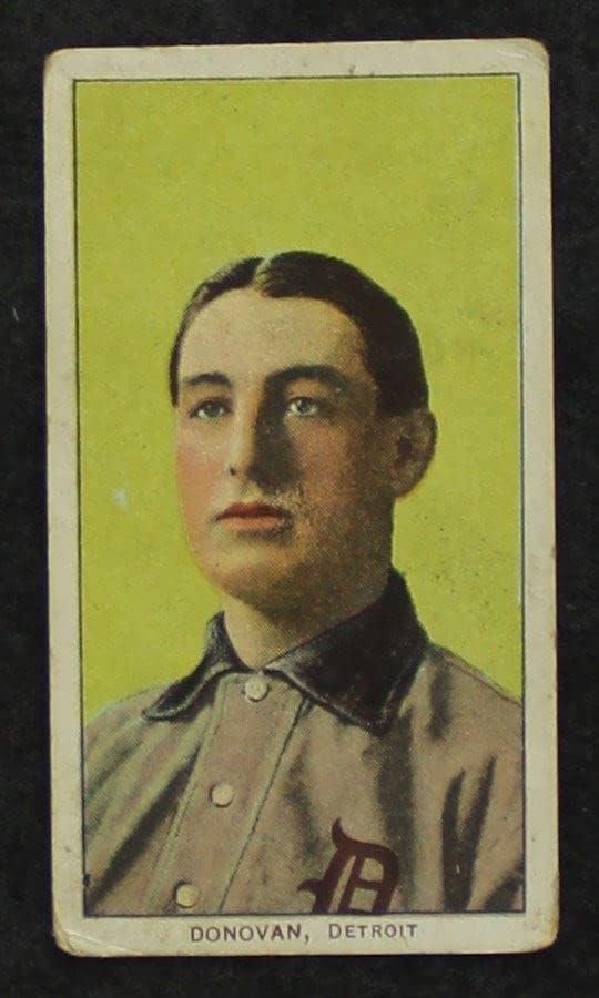 1909 T206 ОЩЕ Дивия Бил Донован Детройт Тайгърс (Бейзболна картичка) (Портрет), ДОБРИ тигри
