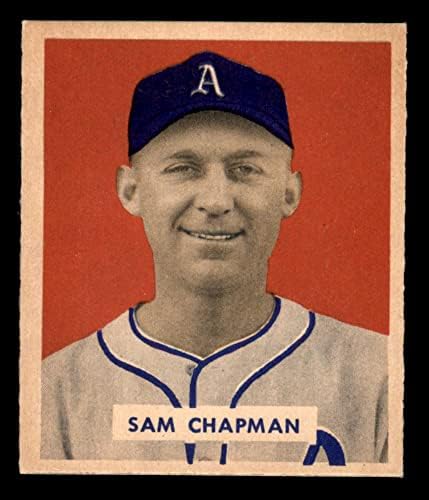 1949 Боуман # 112 Сам Чапман Филаделфия Атлетикс (Бейзболна картичка) EX/MT Athletics