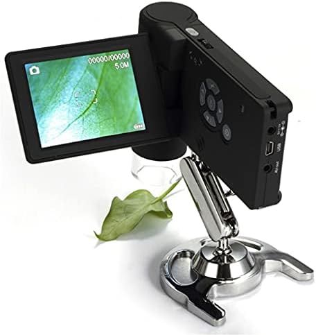 N/A 500X Мобилен Дигитален Микроскоп 3 LCD ДИСПЛЕЙ, 5MP HD Сгъваем USB Литиева Батерия 8 Led PC Лупа Помещение Инструменти