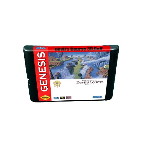 Aditi Devil ' s Course 3D Golf - 16-битов игри касета MD конзола За MegaDrive Genesis (японски корпус)