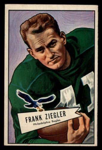 1952 Боуман 119 Франк Зиглер Филаделфия Игълс (Футболна карта), БИВШ играч на Игълс Джорджия Тек