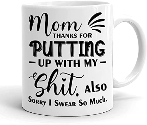 Новата кафеена чаша за майките, извинявай, аз Така Силно се заклевам - Благодаря ви, Че Терпишь Ден на майка Ми 11 грама
