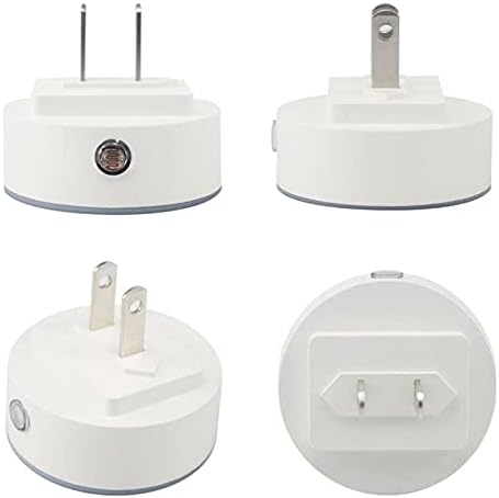 2 Бр. Plug лека нощ Led нощна светлина с Датчик от Здрач до Зори за Детска Стая, Детска, Кухня, Коридор Малка Бяла Маргаритка