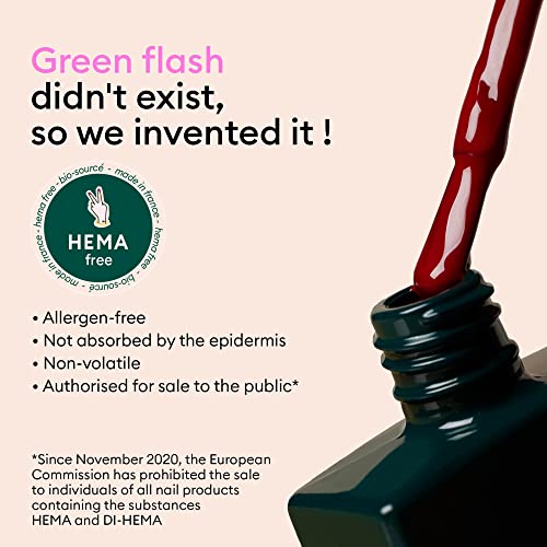 Гел-лак за нокти Manucurist Green Flash LED - Млечно бяло - Не съдържа 12 грама на биологични продукти (84%) - Произведено
