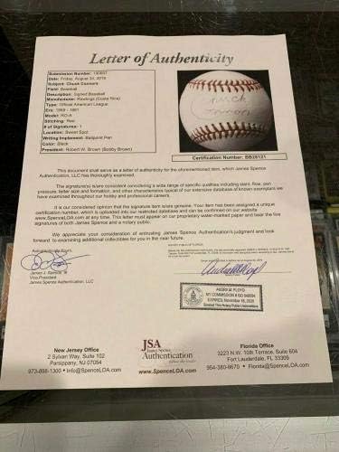 Актьор Чък Конърс Стрелецът, Подписан от Jsa в Бейзбола, Заверени - Бейзболни топки с автографи