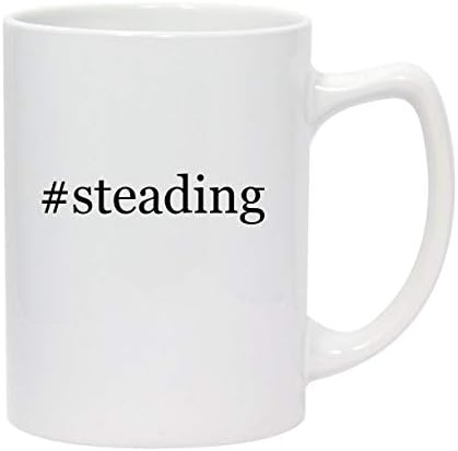 Продукти Molandra #steading - Хэштег 14 грама Бяла Керамична Кафеена Чаша на държавник