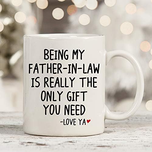 MyCozyCups Чаша на Ден на бащата за закон От дъщеря отиде или в Практика - да Бъде мой тестем - Това Наистина е Единственото нещо, което трябва Кафеена чаша 11 грама