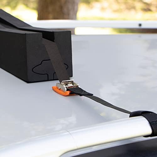 Държач за каяци Rightline Gear с големи пеноблоками, закрепени с багажником на покрива или без него