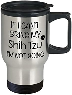 HollyWood & влакното наблизо Shitzu Travel Mug - Пътна Чаша с изолация от неръждаема Стомана и утайка от Чаша с Капак