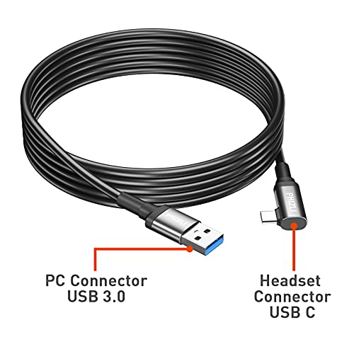 USB кабел C 6 метра, кабел за Свързване Високоскоростен Пренос на данни и кабел за бързо зареждане, който е Съвместим