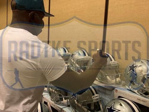 Демаркус Уэр Подписа Автентичен каска NFL Dallas Cowboys Speed с автограф Демаркуса Уэра - Каски NFL С автограф