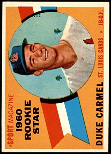 1960 Topps # 120 Звезда-нов Дюк Carmel на Сейнт Луис Кардиналс (Бейзболна карта) в Ню Йорк Кардиналс