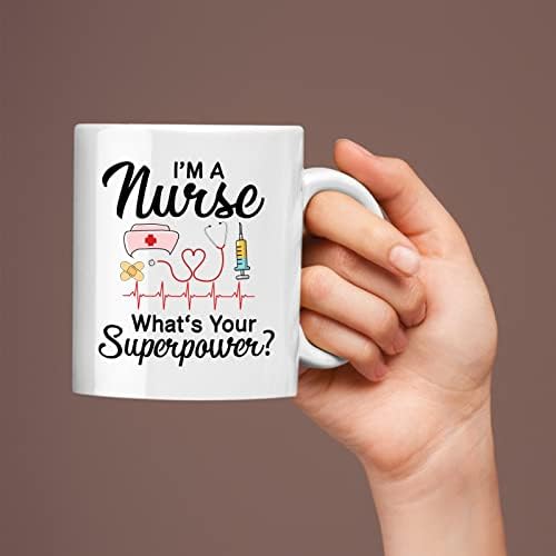 Чашата за кафе, за медицински сестри по поръчка - Персонални чаши за кафе Аз съм медицинска сестра, каква е твоята сверхспособность