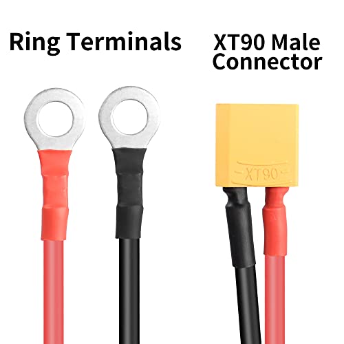 Клеммный кабел RIIEYOCA XT90 до Уплотнительному пръстен, Запушалка XT90 до Соединительному кабел с о-пръстен (plug XT90)