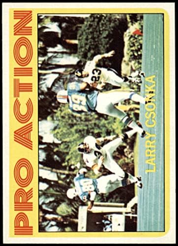 1972 Topps # 259 Pro Action Лари Чонка Маями Долфинс (Футболна карта) в Ню Йорк/MT Делфините Сиракуза