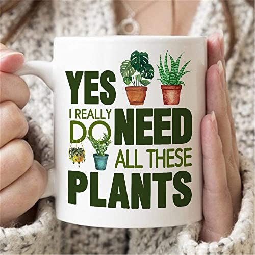 Чаша със растение Twovill Подаръци за любителите на растения, Жени, Мъже, Подаръци За любителите на растения, Кафеена