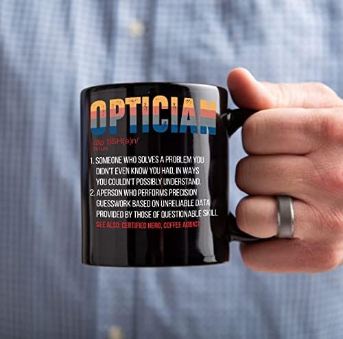 Кафеена Чаша за оптика, Забавни Подаръци за най-Добрите Оптични Техници, за мъже, за Жени, Подарък Служител на Бала в
