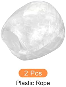 Нишка от полиестер и найлон Rebower [за опаковане в домакински комплект със собствените си ръце]-Пластмаса 50 м / 164 фута / 2 ролка, бял