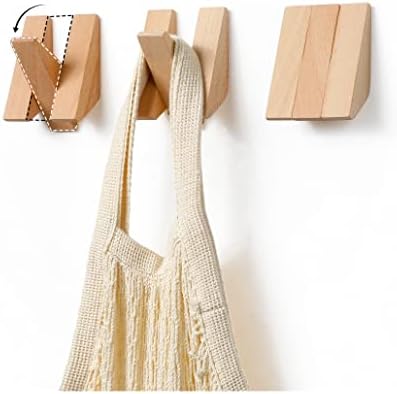 Дървена Закачалка за дрехи WOODOPOLY®, Стенни пръчки, Мультирешетка от масивно естествено дърво ръчна изработка, с 3