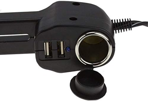 USB порт Navitech 4.2 A Закрепване на облегалката за глава с интегрирано зарядно за кола устройство, съвместими с таблета