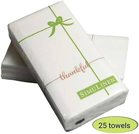 Еднократни кърпи за ръце Simulinen за гости баня – Благодарен дизайн - за Еднократна употреба хартиени кърпи на допир