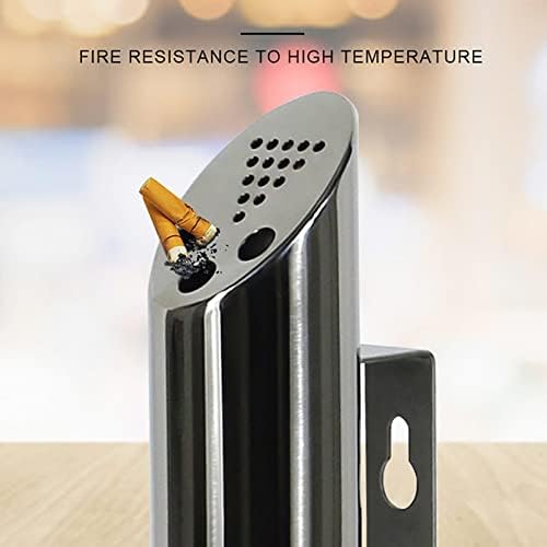Стенни пепелник от неръждаема стомана JTYX - Цилиндрична Външна Запирающаяся пепелник - Голямата Хотелска Стенни пепелник