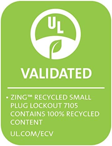 Zing Green Products 6064, Произведен в САЩ от Рециклирана пластмаса, Стенен прекъсвач с блокировка, на 3.5 x 1,5 x 0,25