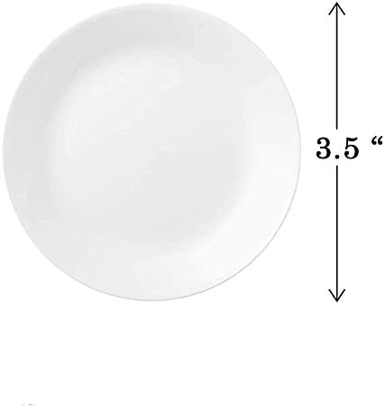 Антена за соев сос Serdokntbig от меламиновой пластмаси, Бели, Малки, Опаковка по 10 броя, 3.5 инча