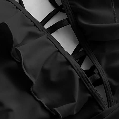 Прозрачни Бикини, Дамски Цветен Кухи Бански костюм С висока Талия От Дантела, Монофонични Секси Бански костюм-Бикини
