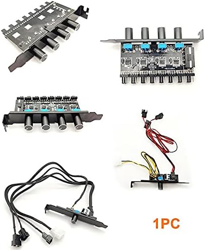 Съединители 3Pin/4Pin Охлаждащ вентилатор Hub 4D SATA Захранване 3/8 Позиционна Дръжка Регулатор на Скоростта Регулатор