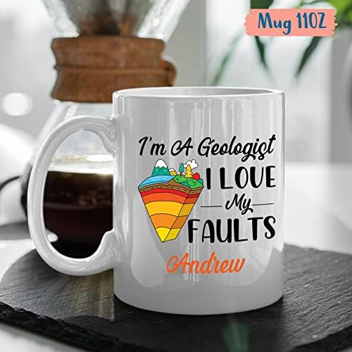 Геоложки Чаша, Халба Аз съм геолог, аз обичам грешките си, Персонализирана Чаша Геолог, Геоложки подарък, Кафеена чаша