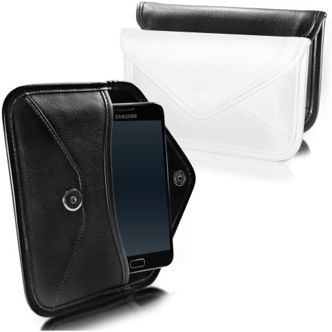 Калъф BoxWave за LG G Pro 2 (Case by BoxWave) - Луксозен Кожен калъф-месинджър, чанта-плик от изкуствена кожа за LG G